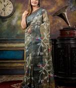 multicolor hand woven silk blend cotton zari work all seasons sarees