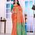 rust color art silk fabric woven designer traditional rich saree