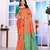 rust color art silk fabric woven designer traditional rich saree