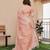 peach color tissue linen art silk fabric weaving jari lining designer saree