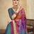 graceful ethnic multy color bollywood style crepe silk blend designer digital foil printed saree