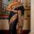 black woven silk blend kantha work all seasons sarees