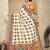 graceful ethnic off white color bollywood style crepe silk blend designer digital foil printed saree