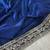 Navy Blue Color Plain With Embroidery And Sequins Work Viscose Velvet Saree