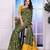 green color festive special traditional art silk woven designer saree