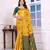 yellow color festive special traditional art silk woven designer saree