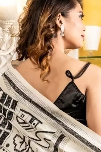 off white woven tussar kantha work all seasons sarees