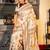 beige hand woven tussar kantha work all seasons sarees