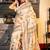 beige hand woven tussar kantha work all seasons sarees