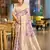 purple color cotton silk blend fabric woven designer ceremonial saree