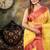 yellow woven silk blend cotton zari work all seasons sarees