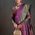 purple color graceful art silk fabric woven jacquard designer saree
