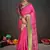 pink color graceful art silk fabric woven jacquard designer saree