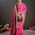 pink color graceful art silk fabric woven jacquard designer saree