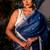 blue hand woven cotton bengal handloom all seasons sarees