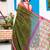 green hand woven cotton bengal handloom all seasons sarees
