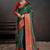 green color beautiful woven jacquard designer art silk saree