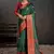 green color beautiful woven jacquard designer art silk saree