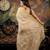 beige hand woven linen zari work all seasons sarees