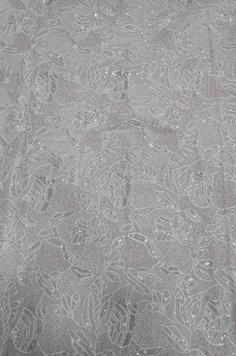 chiku style ceremonial saree with beeds work blouse