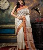 multicolor hand woven linen zari work all seasons sarees