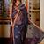 grey hand woven linen zari work all seasons sarees