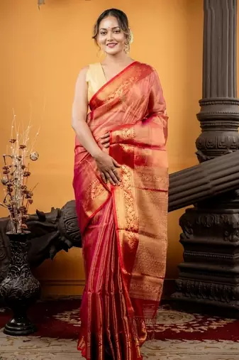 multicolor hand woven silk blend cotton zari work all seasons sarees