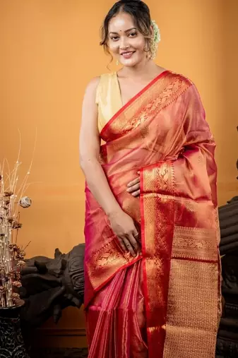 multicolor hand woven silk blend cotton zari work all seasons sarees