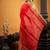 red hand woven matka silk blend zari work all seasons sarees