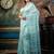 blue hand woven matka silk blend bengal handloom all seasons sarees
