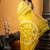 yellow hand woven matka silk blend zari work all seasons sarees