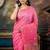 pink hand woven linen zari work all seasons sarees