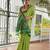 green color khadi raw silk blend blend fabric woven meena rich pallu border designer beautiful saree