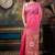 pink hand woven linen zari work all seasons sarees