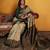 green color beautiful art silk fabric woven jacquard designer saree