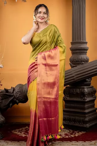 multicolor hand woven linen bengal handloom all seasons sarees