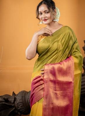 multicolor hand woven linen bengal handloom all seasons sarees 2