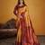 maroon color beautiful art silk fabric woven jacquard designer saree