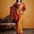 maroon color beautiful art silk fabric woven jacquard designer saree