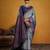 blue color beautiful art silk fabric woven jacquard designer saree