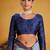 blue color beautiful art silk fabric woven jacquard designer saree