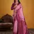 wine color beautiful art silk fabric woven jacquard designer saree