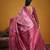 wine color beautiful art silk fabric woven jacquard designer saree