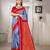 blue color art silk blended woven designer ethnic partywear saree