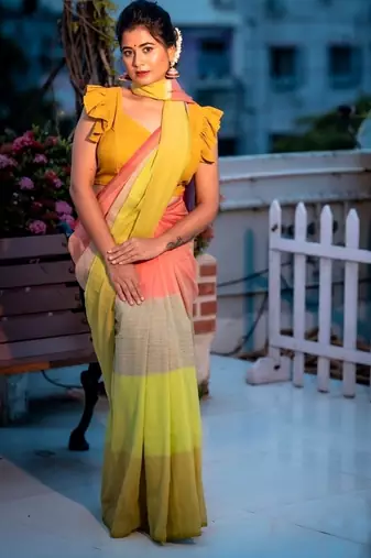 multicolor woven cotton zari work all seasons sarees