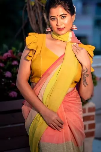 multicolor woven cotton zari work all seasons sarees