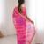 pink color georgette chiffon fabric saree with designer festive looks saree