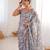 grey color chinon fabric digital print smart ethnic saree
