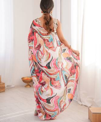 multy chinon digital print smart ethnic saree 2
