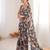 grey color chinon fabric digital print smart ethnic saree